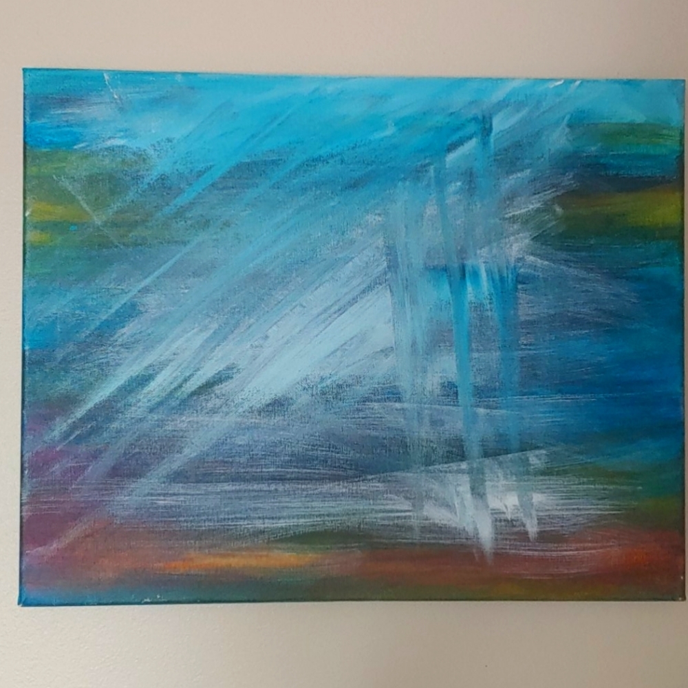 Electric Abstract Hanging Art